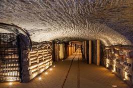 Naklejka stary europa architektura tunel