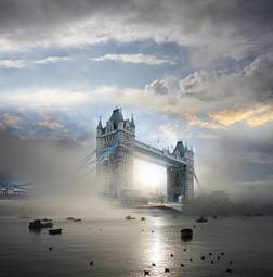 Naklejka londyn anglia niebo rejs wieża