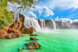 Obraz na płótnie wodospad park tropikalny widok