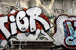 Obraz na płótnie street art graffiti gwiazda
