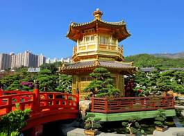 Naklejka ogród azjatycki japoński