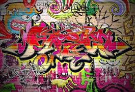 Fotoroleta miejski hip-hop sztuka graffiti ulica