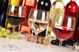 Naklejka jedzenie napój degustacja wina winogrono