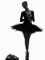 Naklejka balet kobieta tancerz