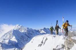 Fotoroleta śnieg alpy sporty zimowe widok