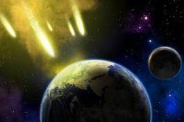 Naklejka niebo gwiazda wszechświat meteory kometa
