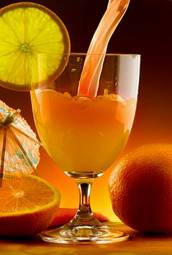 Naklejka świeży napój zdrowie owoc tropikalny