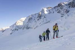 Fotoroleta sporty zimowe lód mężczyzna alpy