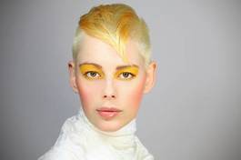 Obraz na płótnie twarz fryzjerstwo dziewczynka salon obraz