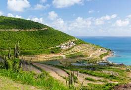 Obraz na płótnie karaiby raj droga pejzaż