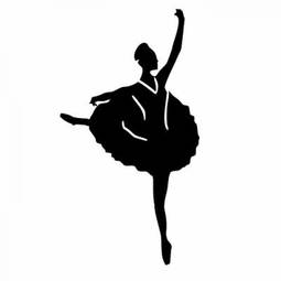 Naklejka kobieta tancerz balet baletnica