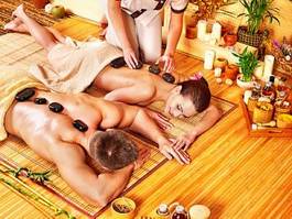 Naklejka aromaterapia ciało masaż
