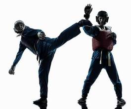 Obraz na płótnie ćwiczenie para sport sztuki walki