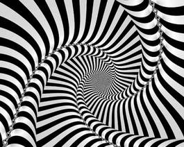 Plakat tunel spirala 3d oko złudzenie optyczne
