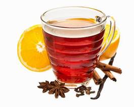 Naklejka wanilia zdrowie narty herbata napój