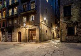 Naklejka vintage hiszpania stary antyczny ulica