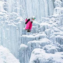 Fotoroleta śnieg narty sporty ekstremalne woda