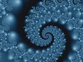 Naklejka woda sztuka fraktal spirala