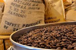 Naklejka kawa podejmowania produkcja handel