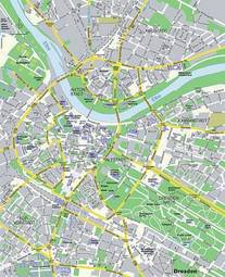 Naklejka droga śródmieście mapa plan miasta