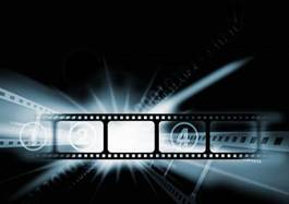 Naklejka rozrywka przemysł filmowy film światło wideo