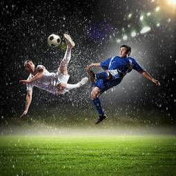 Obraz na płótnie pole mężczyzna sport sztorm piłka
