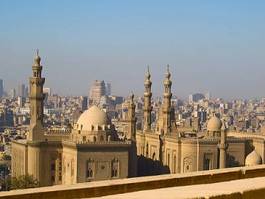 Naklejka miasto architektura egipt meczet