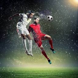 Fotoroleta mężczyzna piłka nożna sport sztorm