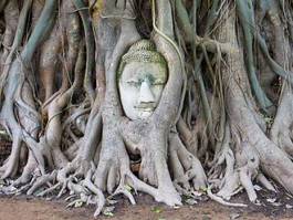 Naklejka święty sztuka masaż bangkok statua