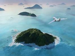 Obraz na płótnie klif wyspa tropikalny góra