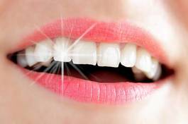 Naklejka uśmiech ładny usta medycyna szminka
