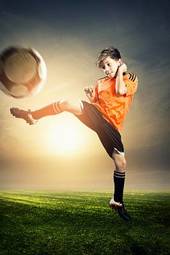 Obraz na płótnie dzieci sportowy piłka nożna