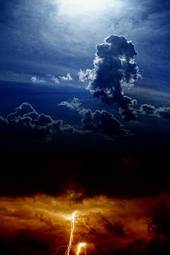 Fotoroleta natura niebo sztorm grzech piekło