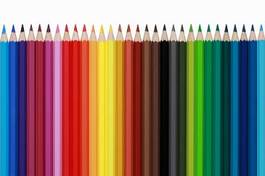 Fotoroleta zestaw kolorowych kredek