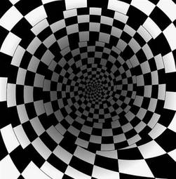 Naklejka perspektywa spirala wzór