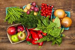 Obraz na płótnie zdrowy rynek jedzenie pieprz warzywo