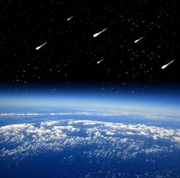 Fototapeta glob natura planeta meteoryt niebo
