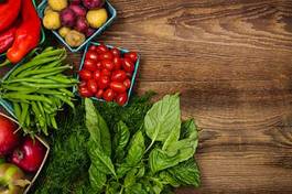 Fotoroleta zdrowy stary jedzenie świeży warzywo