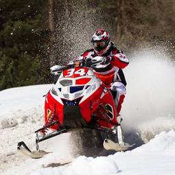 Obraz na płótnie narty sporty ekstremalne motocykl