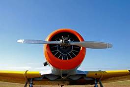Obraz na płótnie samolot retro silnik lotnictwo