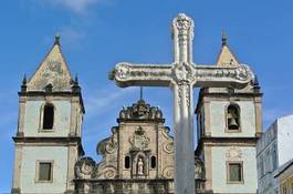 Naklejka kościół brazylia ameryka południowa ameryka łacińska bahia