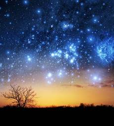 Fotoroleta nocne niebo z gwiazdami
