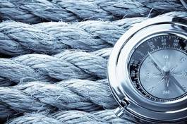 Naklejka statek morze retro kompas żeglarstwo