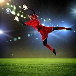 Fototapeta piłka niebo trawa sport ludzie