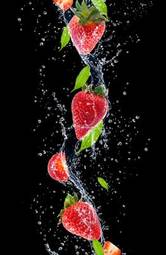 Naklejka owoc natura jedzenie świeży napój