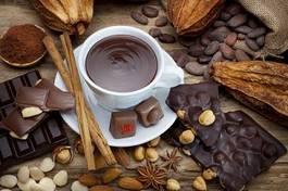 Obraz na płótnie kakao czekolada kawa