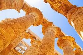 Obraz na płótnie statua egipt stary kolumna niebo