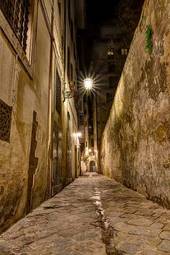 Fotoroleta miasto toskania noc ulica