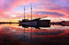 Fotoroleta żeglarstwo łódź chorwacja sundown