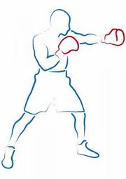 Plakat lekkoatletka bokser boks zdrowy